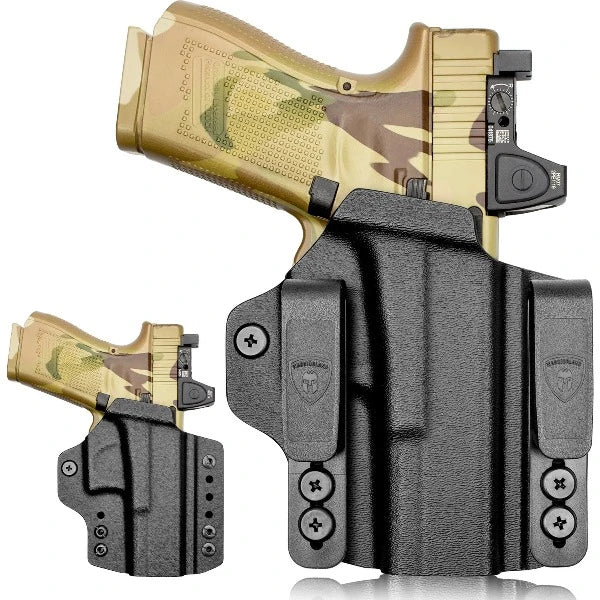 Warriorland Kydex IWB/OWB Holster for Glock 19/23/32 | Black