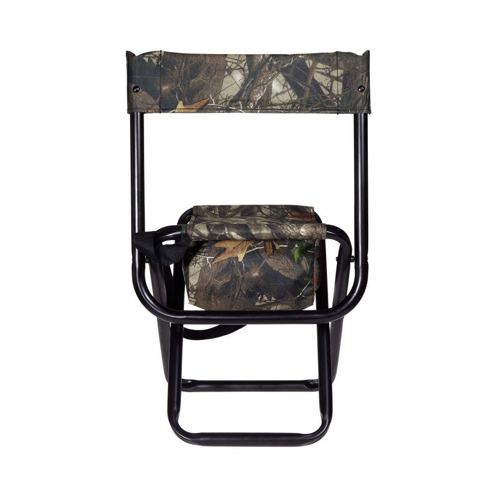 Allen Vanish Folding Hunting Stool with Back, Black G2 Camo