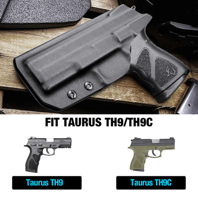 Gun & Flower Kydex IWB Holster for Taurus TH9 | Black