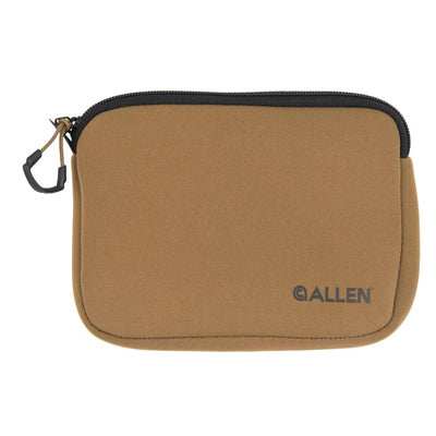 Allen Company Neoprene Pistol Pouch, Compact Handguns up to 7”, FDE