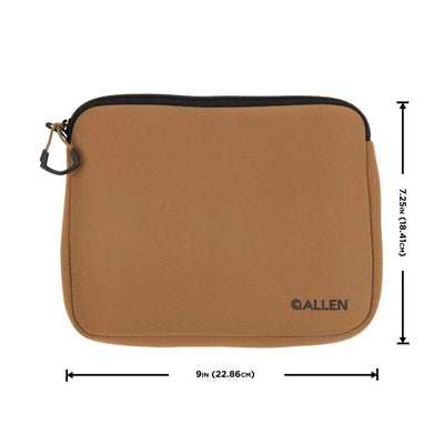 Allen Company Neoprene Pistol Pouch, Full-Size Handguns up to 9”, FDE