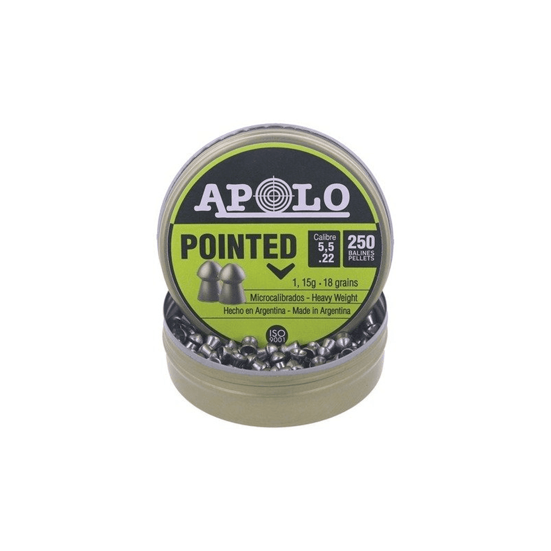 Apolo - Premium Pointed Airgun Pellets - .22 / 5.50 mm - 250 pcs