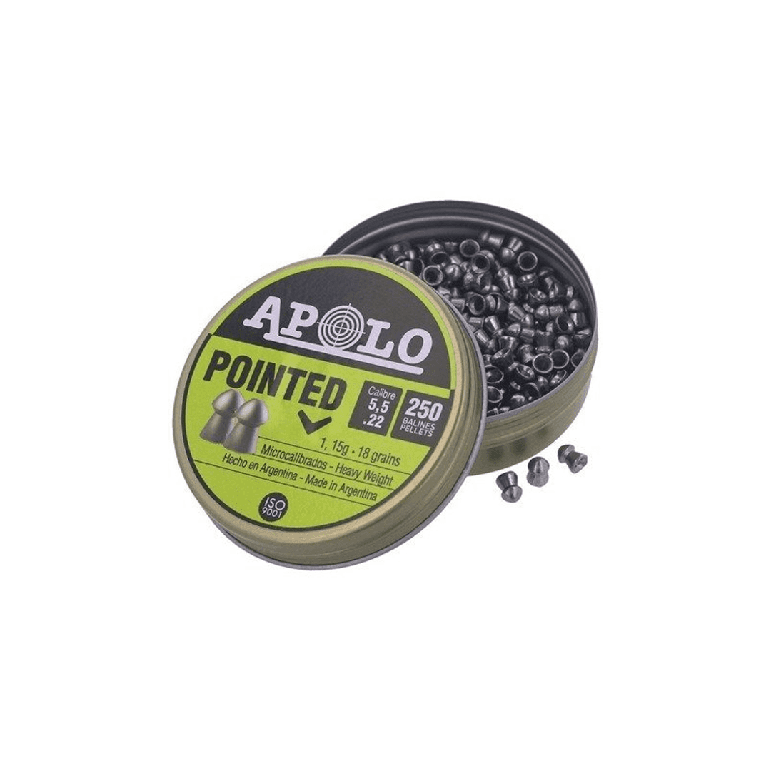 Apolo - Premium Pointed Airgun Pellets - .22 / 5.50 mm - 250 pcs