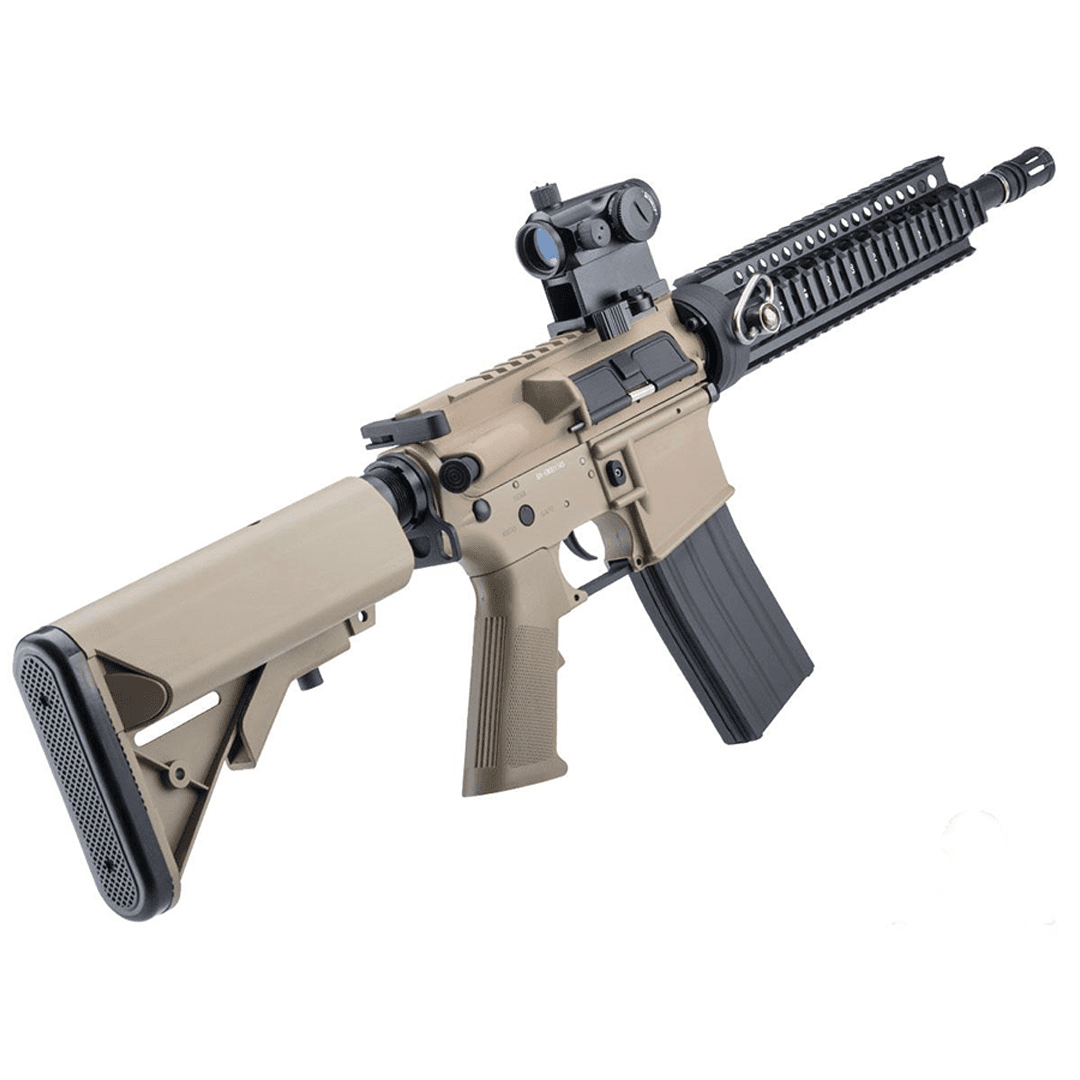 Big Bang Air Guns M4 Carbine w/ Free-Float RIS Handguard CO2 Gas Air Rifle (.177 Caliber Air Gun)