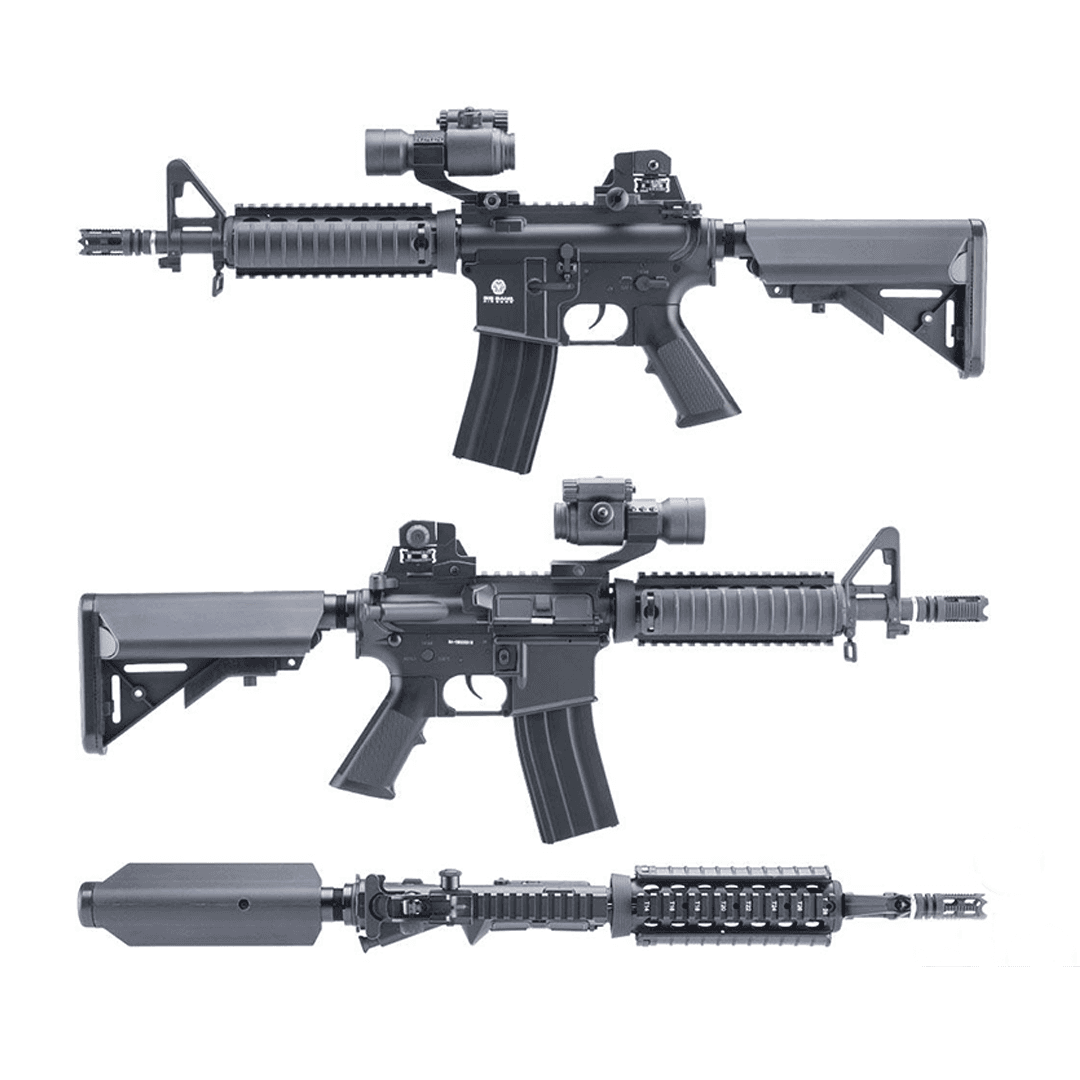 Big Bang Air Guns M4 RIS CQBR CO2 Gas Air Rifle (.177 Caliber Air Gun)