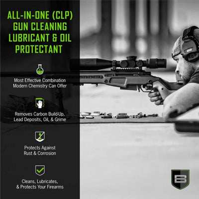 Breakthrough Clean Technologies Battle Born Bio-Synthetic All-In-One (CLP) Cleaner, Lubricant, & Protectant, 1.69oz Bottle