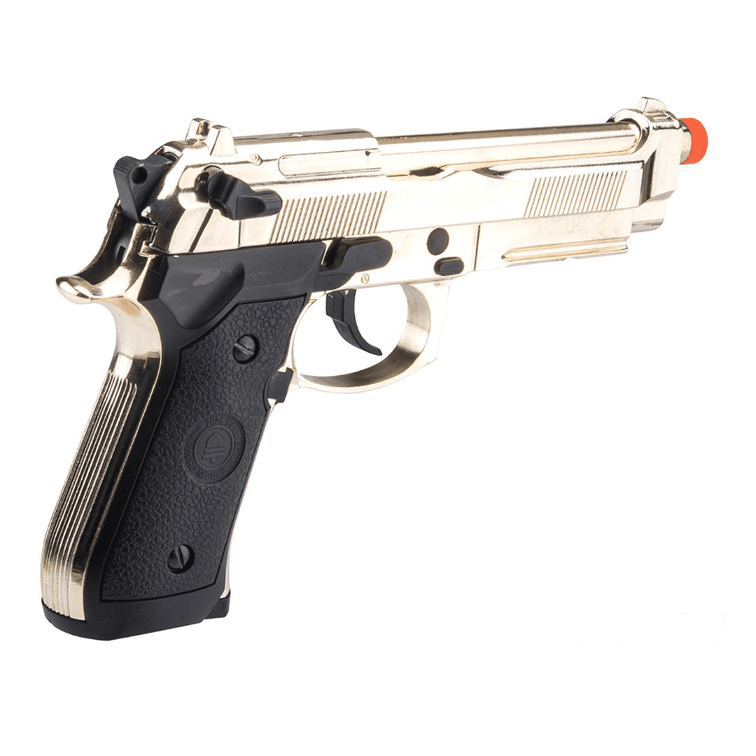 Double Bell M92 Tactical Gas Blowback Airsoft Pistol (Color: Gold)