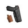 Gun & Flower Kydex w Leather IWB Holster for Glock 17/22/31