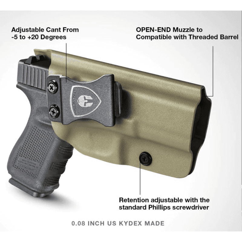 Gun & Flower Glock 19/19X IWB Kydex Holster (Tan)