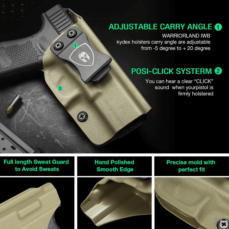 Gun & Flower Glock 19/19X IWB Kydex Holster (Tan)