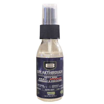 Breakthrough Clean Technologies Battle Born HP Pro Lubricant & Protectant, 1.69oz Bottle, Clear