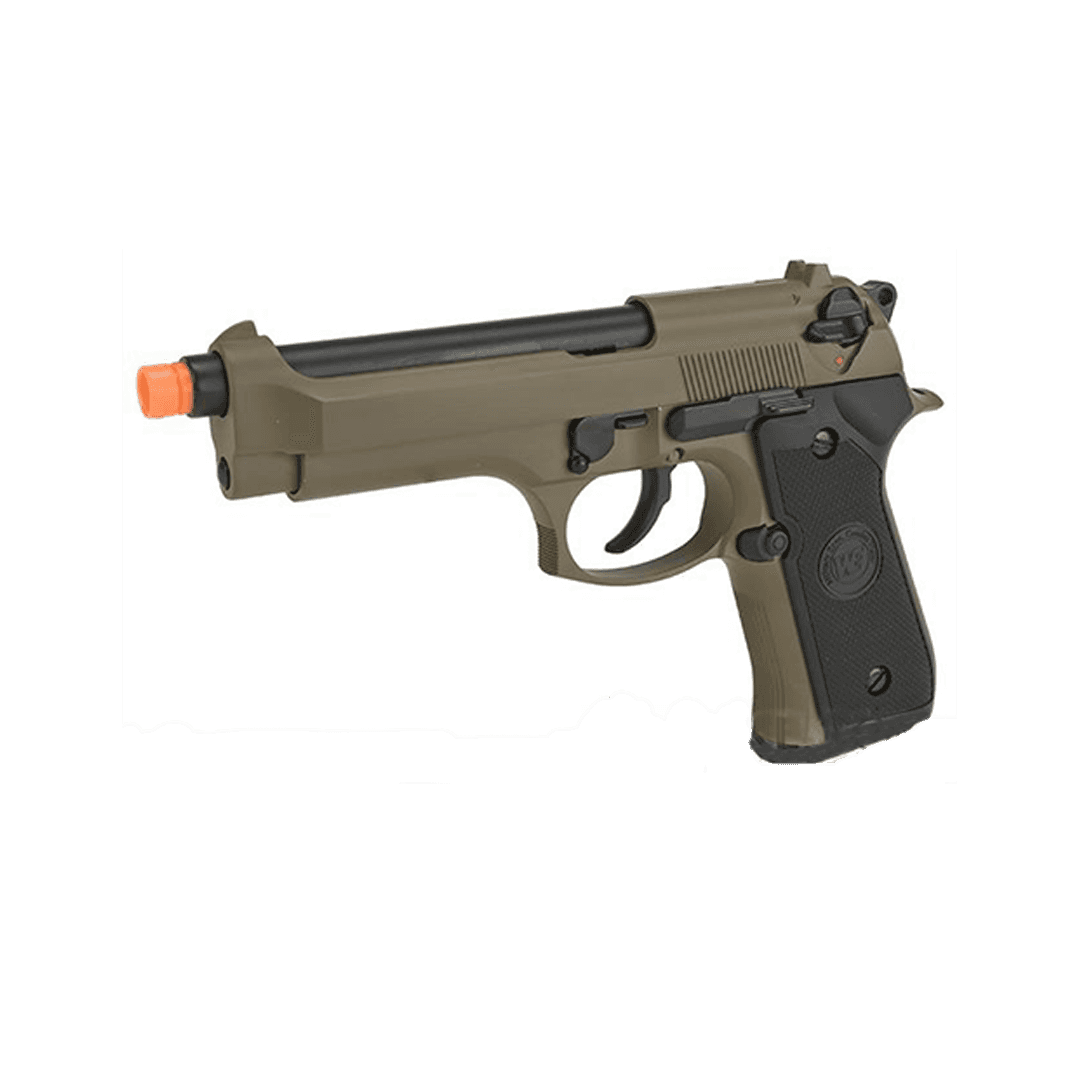 WE-Tech Full Metal M9 Heavy Weight Airsoft GBB Professional Training Pistol (Tan)