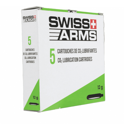 Swiss Arms CO2 Capsules with Silicone | Pack of 5