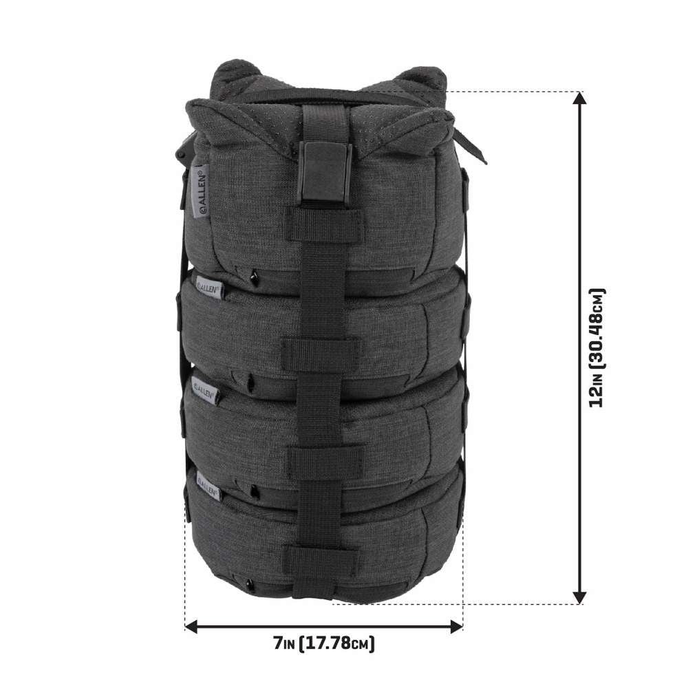 Allen Eliminator Stacker Shooting Bag, 4-Piece, Black