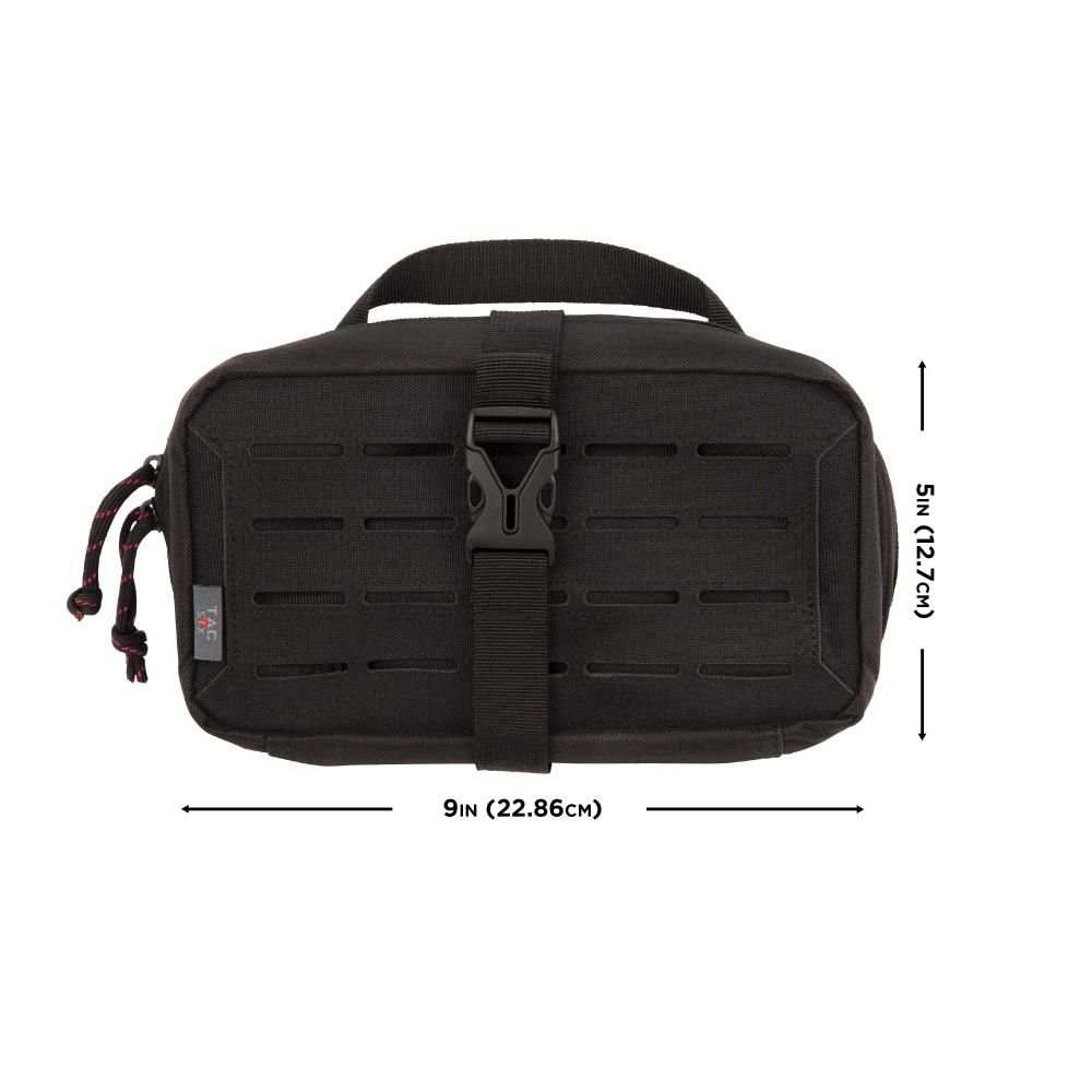 Tac-Six Detachment Tactical Accessory Pouch, Removable Back Panel, 9