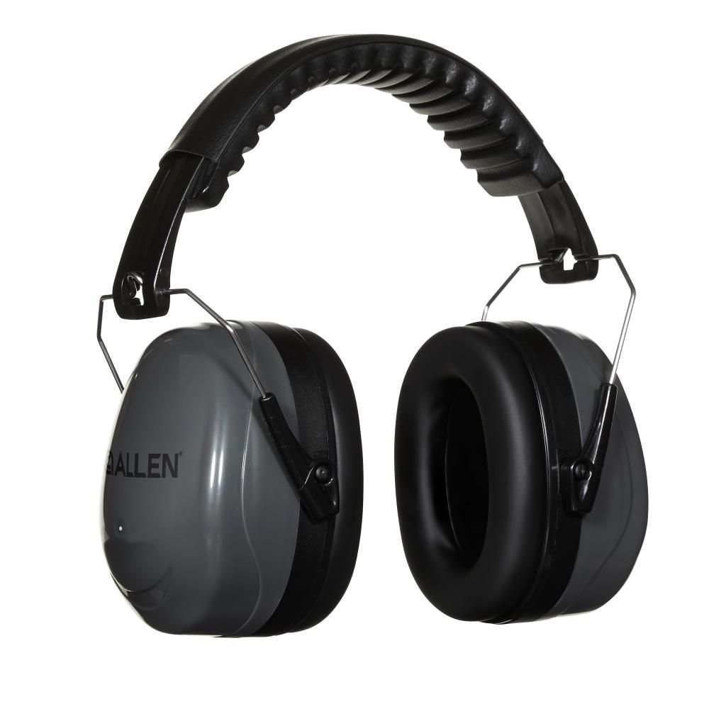 Allen Company Sound Defender Foldable Safety Earmuffs, 26 dB NRR, ANSI S3.19 & CE EN352-1 Hearing Protection Rated, Black/Gray - Scopes and Barrels