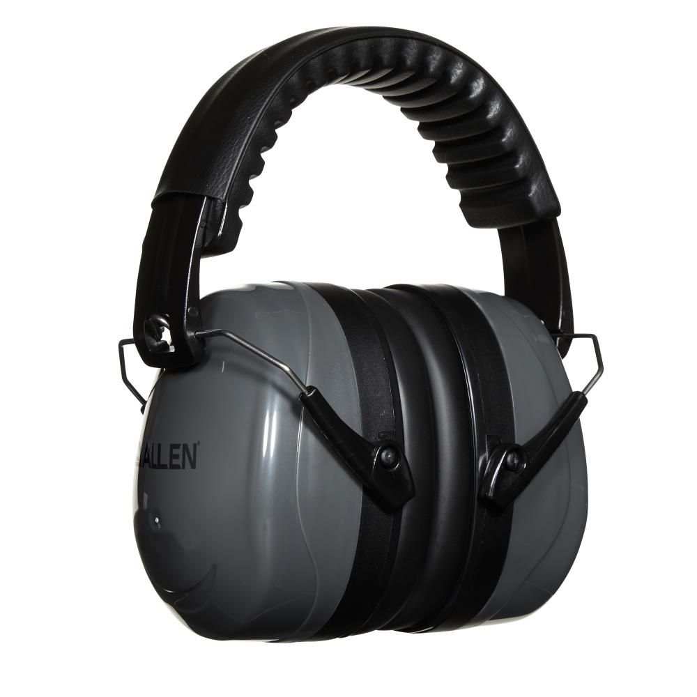 Allen Company Sound Defender Foldable Safety Earmuffs, 26 dB NRR, ANSI S3.19 & CE EN352-1 Hearing Protection Rated, Black/Gray - Scopes and Barrels