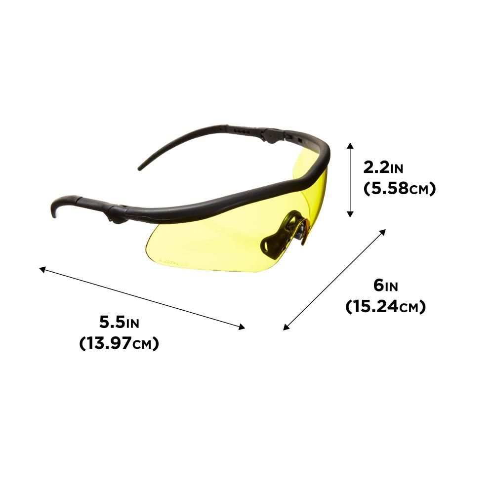 Allen Company Guardian Shooting Safety Glasses, Yellow Lenses, ANSI Z87.1+ & CE Rated - Scopes and Barrels