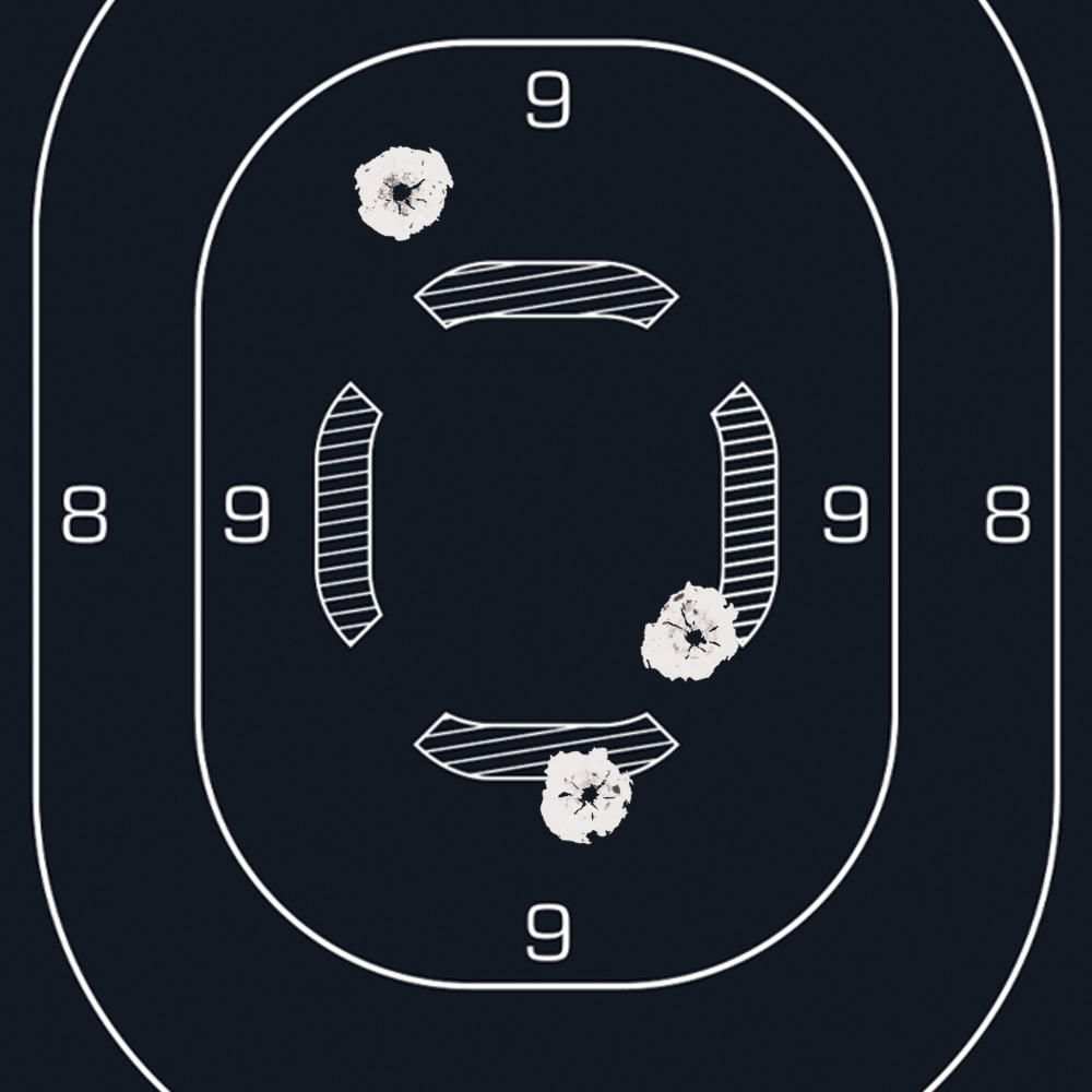 EZ AIM SPLASH ADHESIVE 12 x 18 SILHOUETTE WITH PASTERS BY ALLEN - Scopes and Barrels