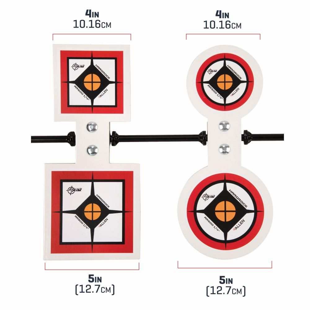 EZAIM AR500 DOUBLE HARDROCK SPINNER 4 X 5 BY ALLEN - Scopes and Barrels