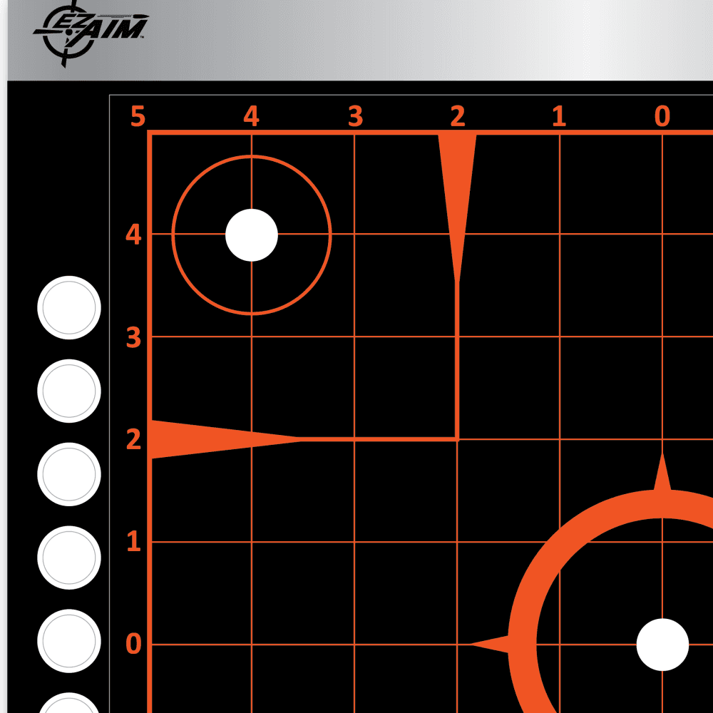 EZ AIM REFLECTIVE ADHESIVE 12X12 SIGHT GRID, 4 PACK BY ALLEN - Scopes and Barrels