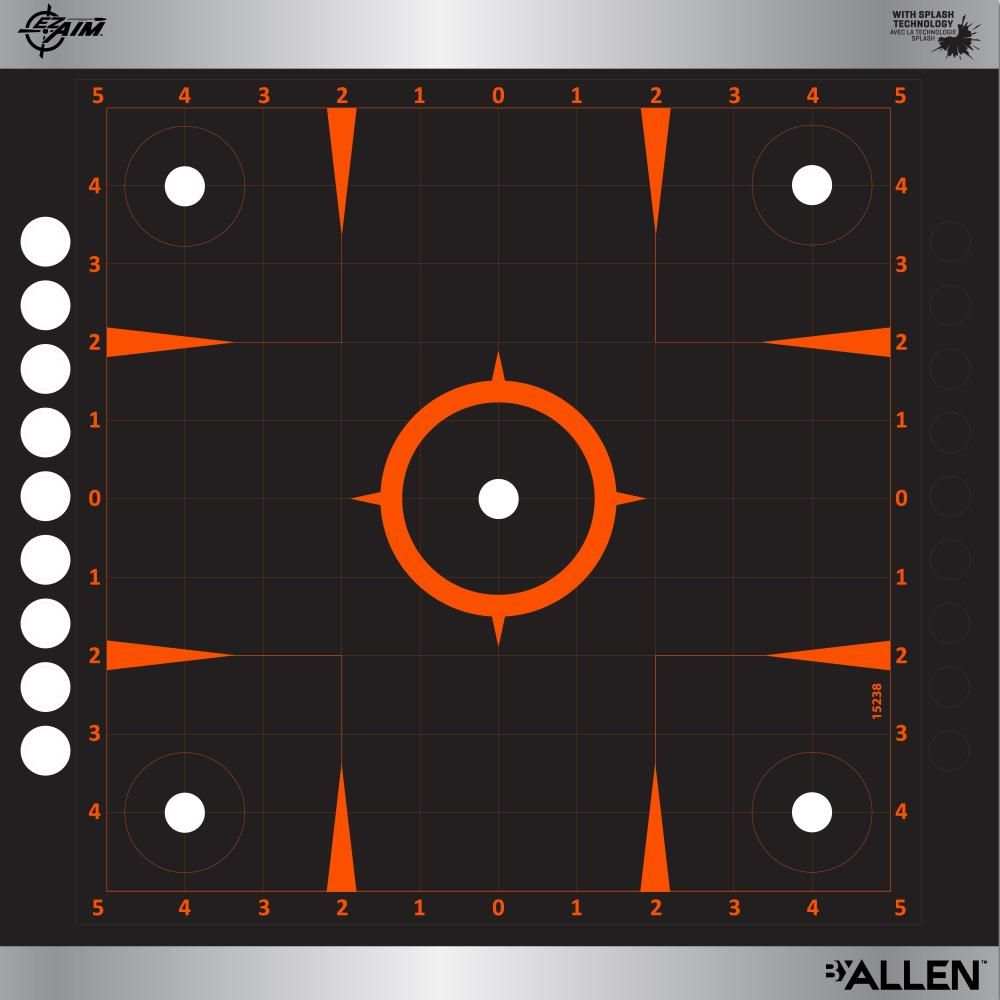 EZ AIM REFLECTIVE ADHESIVE 12X12 SIGHT GRID, 4 PACK BY ALLEN - Scopes and Barrels