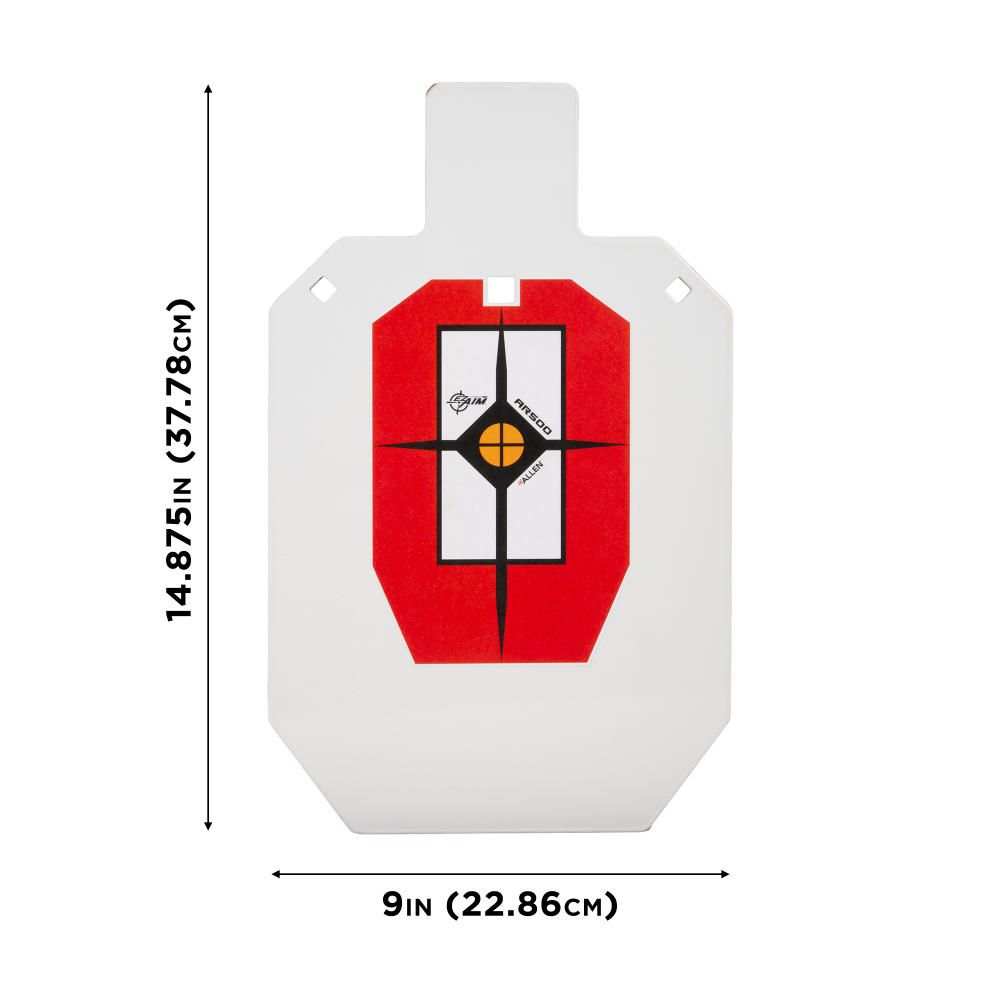 EZ Aim Hardrock AR500 IPSC Silhouette Shooting Target, - Scopes and Barrels