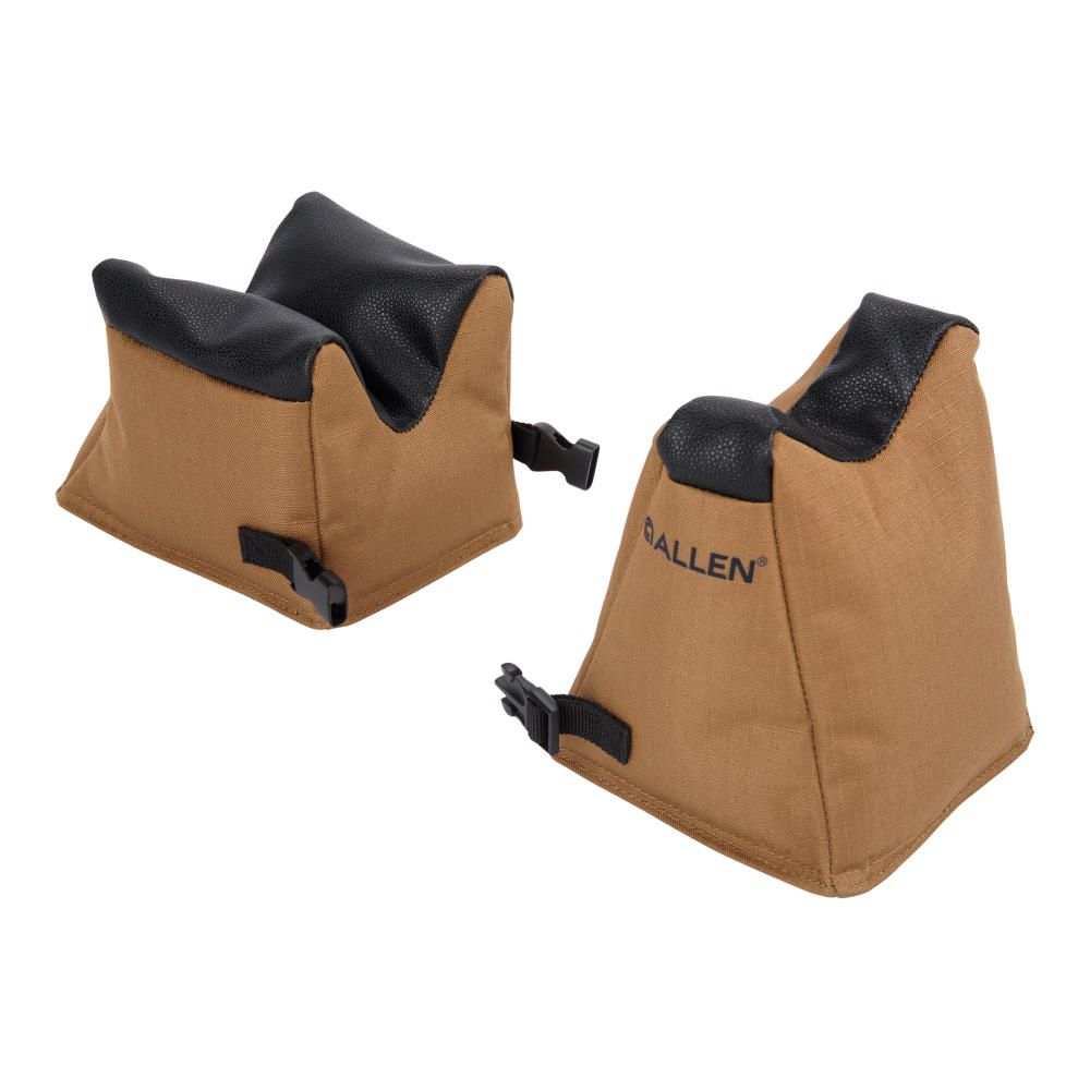 X-FOCUS FILLED FRONT/REAR SHOOTING REST COMBO, COYOTE BY ALLEN - Scopes and Barrels