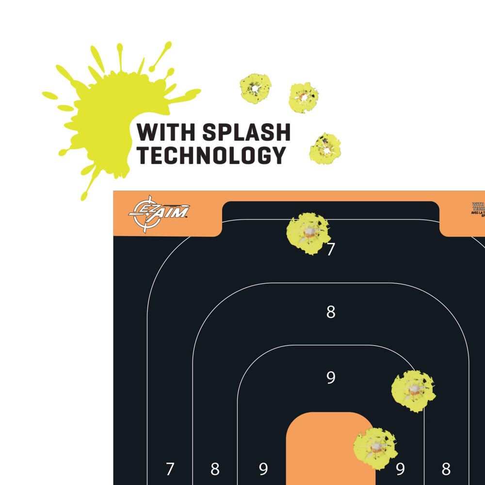 ADHESIVE SPLASH HANDGUN, TRAINING TARGET 12 X 18 INCH, 5 PER BY ALLEN - Scopes and Barrels