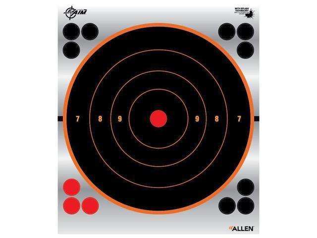 ALLEN EZ AIM 9 Inch REFLECTIVE BULLSEYE TARGET, 6 PER PACK