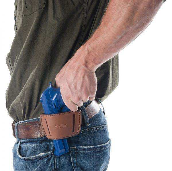 Allen Glenwood Leather Belt Slide Holster (Medium, Brown)
