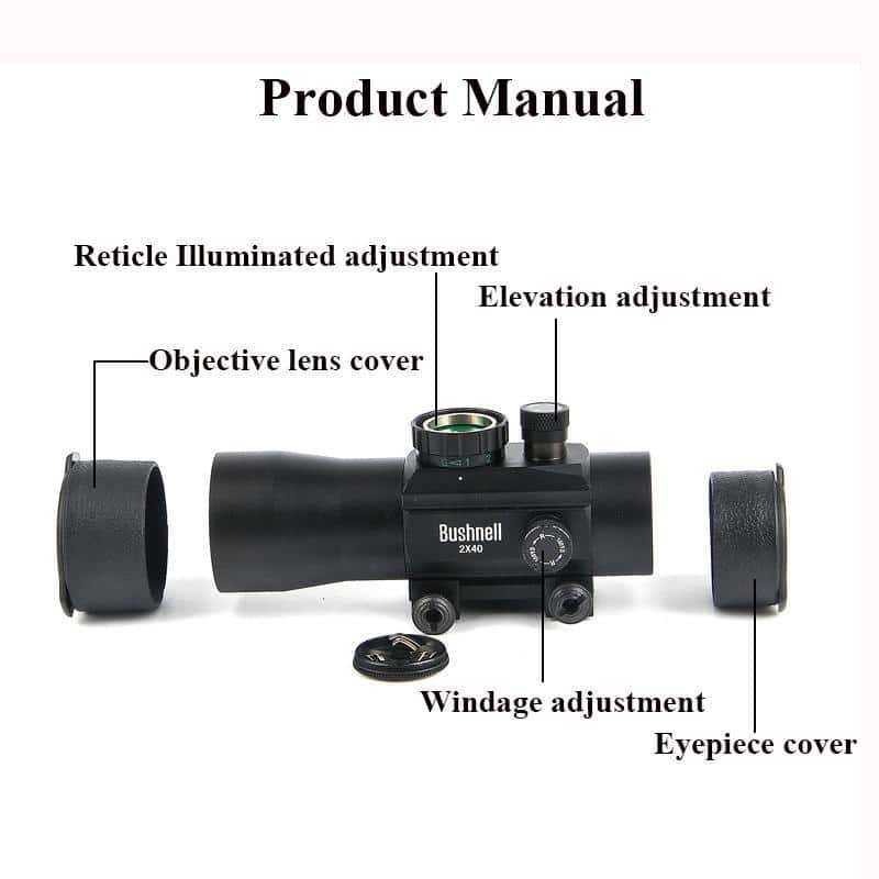 BUSHNELL 2x40 Green Red Dot Sight Scope
