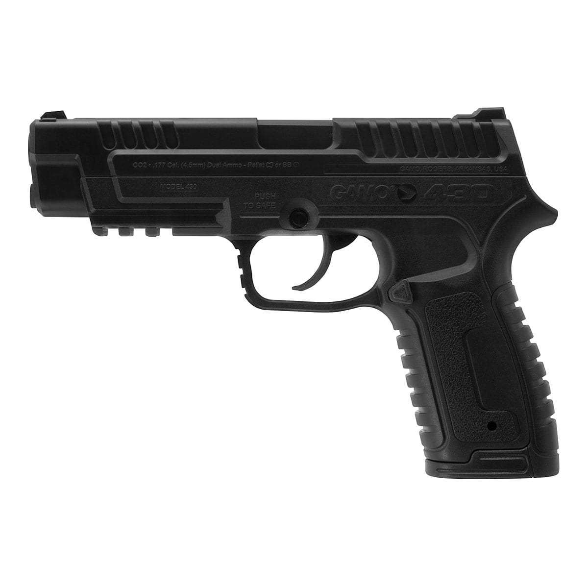 Gamo P-430 CO2 Dual-Ammo Air Pistol - Scopes and Barrels