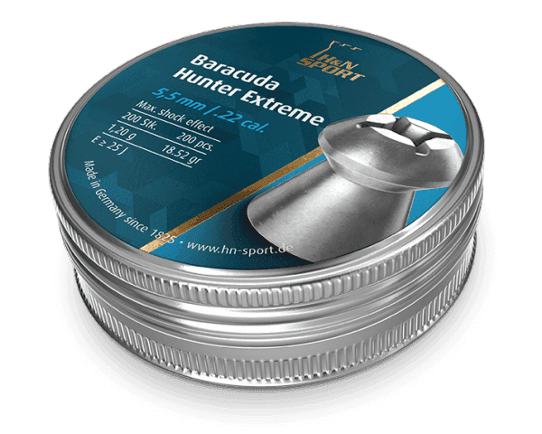 H&N Baracuda Hunter Extreme .22 Cal, (18.52 gr) Pellets