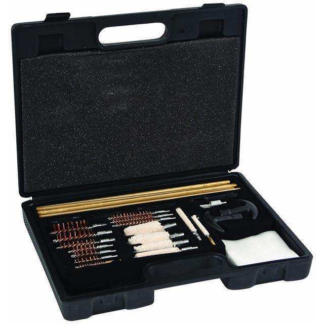 UNIVERSAL CLEANING KIT IN MOLDED TOOL BOX, 37 PIECES