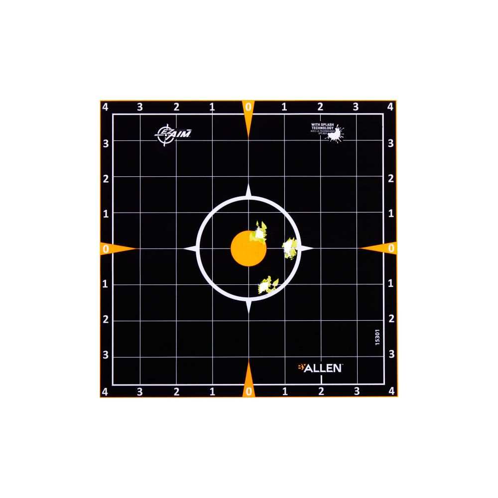 EZ AIM ADHESIVE SPLASH SIGHT-IN GRID 8 X 8, 6 PACK BY ALLEN - Scopes and Barrels