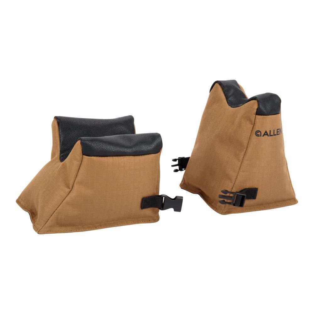 X-FOCUS FILLED FRONT/REAR SHOOTING REST COMBO, COYOTE BY ALLEN - Scopes and Barrels