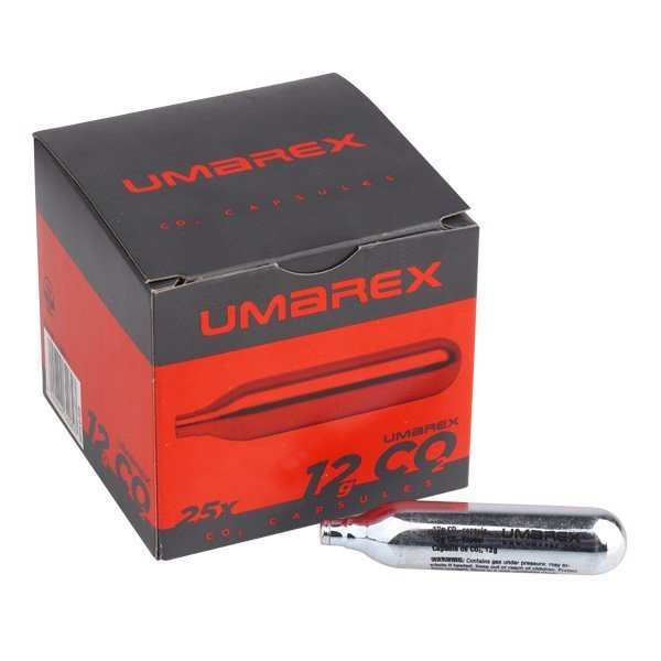 Umarex CO2 Capsules, content 12 g Pack of 25 - Scopes and Barrels