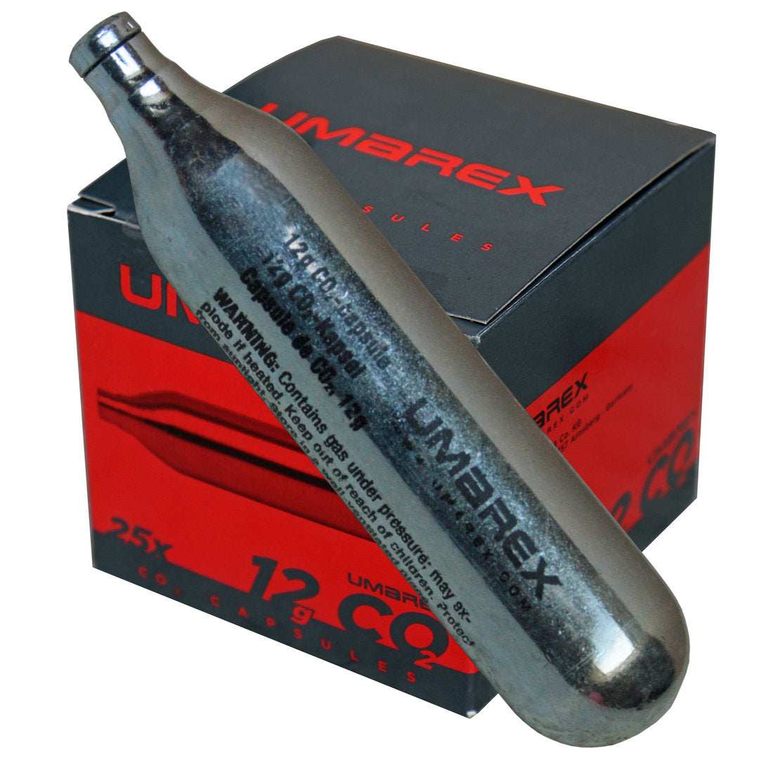Umarex CO2 Capsules, content 12 g Pack of 25 - Scopes and Barrels
