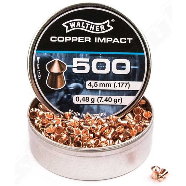 Walther Copper Impact Pellets 4.5 mm | 500 pcs