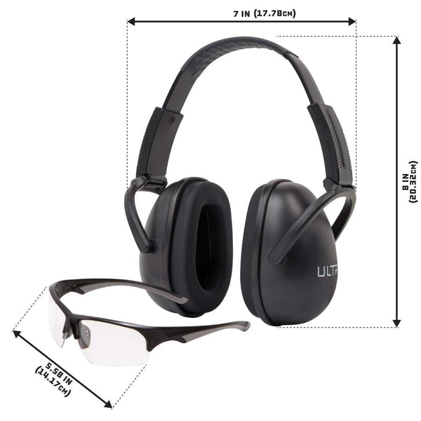 ULTRX Blocker Ear & Eye Protection Combo | Black