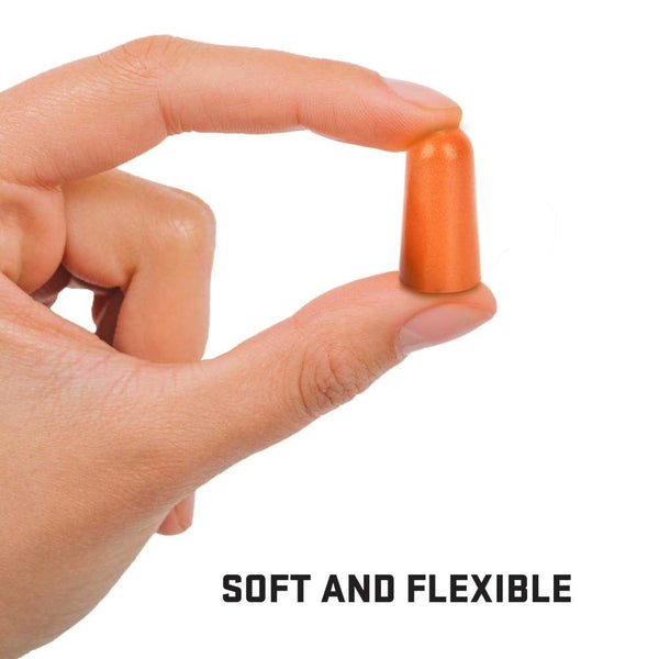 ULTRX Foam Ear Plugs, 50-Pairs Bag | Orange