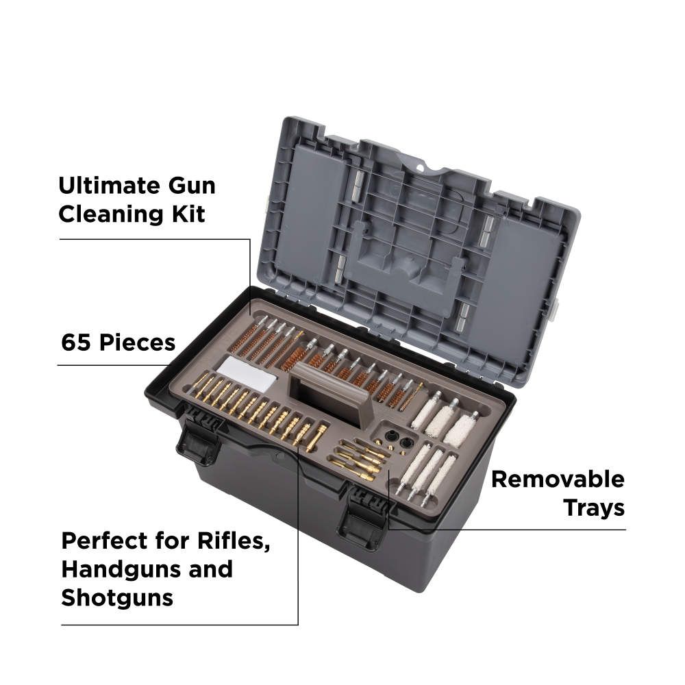 Allen Universal Gun Cleaning Kit & Tool Box 65-Piece