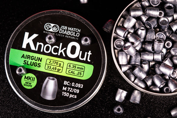 JSB Knockout MKII Slugs Hollow Point 6.35mm | 2.170 g | 33.49 gr | 150 Pcs