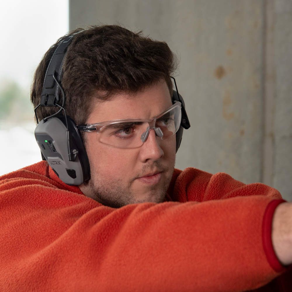 ULTRX Bionic Fuse Bluetooth Electronic Earmuff | Cement Gray