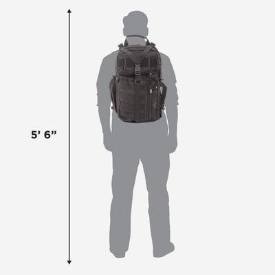 Tac-Six Lite Force Tactical Sling Pack, Black