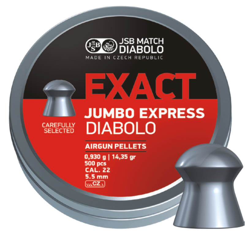 JSB Jumbo Express 5.5mm | 0.935 g | 14.35 gr | 500 Pcs