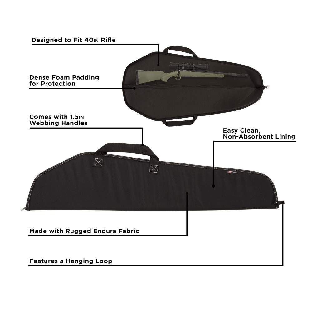 Allen Durango Rifle Case - 40-Inch Soft Gun Bag - Black