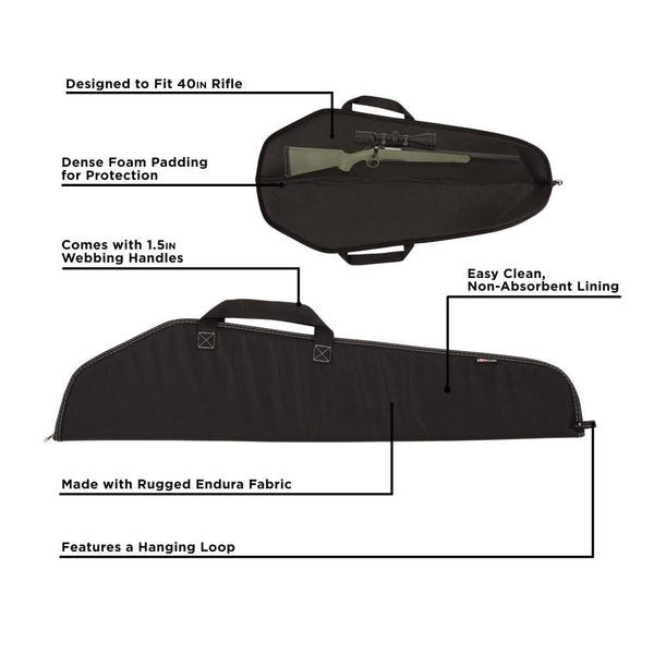 Allen USA | Durango Rifle Case - 40-Inch Soft Gun Bag - Black