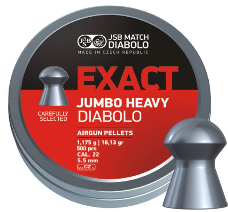 JSB Jumbo Heavy 5.5mm | 1.175g | 18.13 gr | 500 Pcs